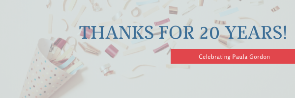 Celebrating Paula Gordon & 20 Years of Service
